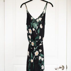 Floral maxi wrap dress